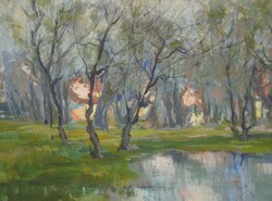 (K) Martinek József (1904-1996) : Tavasz / Tolna 1972