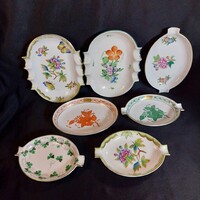 Herendi porcelán hamutál és kistálka gyűjtemény (7 db) – Különböző minták