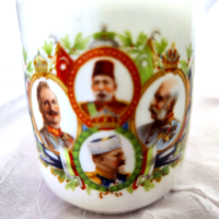 I. vh-s szövetséges uralkodók porcelán emlékbögre – Ritkaság 1914/15.