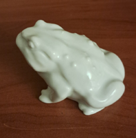 Herendi szerencsehozó béka porcelán