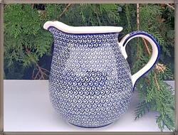 Régi, Heise - Bunzlau ( Bolesławiec ) nagyméretű porcelán kancsó