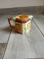 Pompás régi brit porcelán kiöntő II. (7,5x12x8,5 cm)