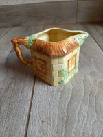 Pompás régi brit porcelán kiöntő (7,5x12x8,5 cm)