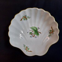 Eredeti Herendi Csipkebogyó (Hecsedli) porcelán kagylótál (7421) – hibátlan