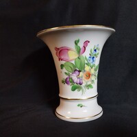 Herendi Bouquet virágcsokros porcelán tátika / trombita váza – Formaszám: 6432