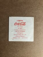 Retro Coca-Cola papírcímke, kísérőcímke az 1970-es, 1980-as évekből.