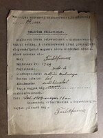 Vasmegyei Erdészeti szakszervezet, Szombathely belépési nyilatkozat 1919 és Csapágy számla 1948
