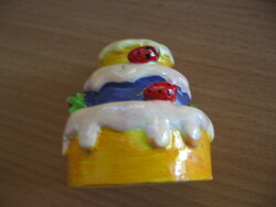 Mini torta forma gyertyatartó , születésnapi dekoráció