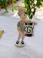 Nagykőrös Conservatory Factory Advertising Figurine Hollóházi Porcelain