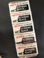 Rotring Black Ink Pen Set (5 pcs, unopened factory pack)