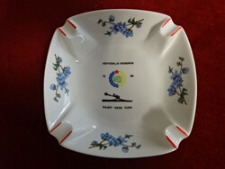 Hollóházi porcelán hamutál. Sport relikvia, Kajak-kenu kupa Vértesalja Tatabánya. Jókai