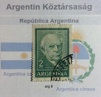Argentína bėlyeg - hiánypótl. ( arg 8)