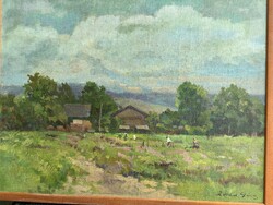 Zórád Géza - Hajnal a határban..(55x68cm+k)