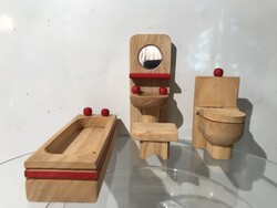 BABABÚTOR - FA - 4 db - KÁD - 14 x 5 x 4 cm - MOSDÓ - 13 x 5 x 4,5 cm - WC - 9 x 5 x 4,5  - OSZTRÁK