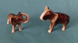 Royal Dux Porcelain Elephant Pair – Perfect Condition