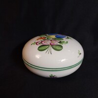 Herendi kerek porcelán bonbonos doboz (11,5 cm)
