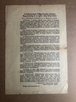 A Szakszervezeti Világszövetség felhívása Magyarország és az egész világ dolgozóihoz 1956-os röplap