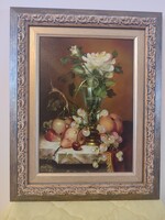 Fürst József: Gyümölcscsendélet (30x35, olaj)
