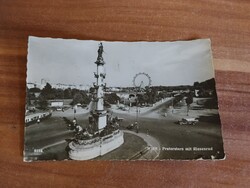 Ausztria, Bécs, Praterstern, villamos, 1961-ből
