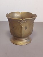 Gilde Handwerk Vintage jelzett tömör sárgaréz kaspó ALKUDHATÓ