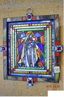 AKCIÓ MŰTERMI ÁRON! Id. Peák István: 50. Mária – Eredeti 3D Tiffany falikép (36x41 cm)