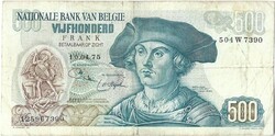 500 frank francs 1975. Belgium