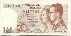 50 frank francs 1966 René Lauwerijns Belgium