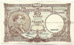 20 frank francs 1947.04.23. Belgium