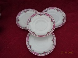 VICTORIA porcelán Csehszlovákia, antik teáscsésze alátét. 4 db együtt eladó Vanneki!
