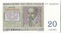20 frank francs 1956.04.03. Belgium