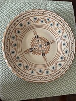Óbányai kerámia falitányér Teimel István 26cm