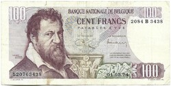 100 frank francs 1974.03.01. Belgium