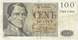 100 frank francs 1956.12.03. Belgium