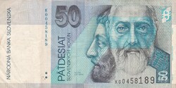50  Korona   2002  Szlovákia    A képen látható állapotban