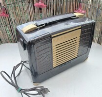 RARE! RCA VICTOR MODEL BX-57, USA Bakelite Tube AM Portable Radio, 1951, Vintage Retro