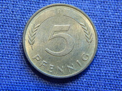 Németország 5 Pfennig 1990 J