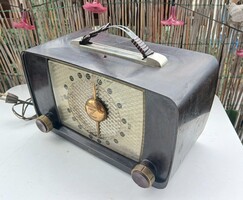 VIDEO! ZENITH MODEL 6D815 (THE ZEPHYR) USA BAKELITE TUBE AM PORTABLE RADIO, 1948, vintage retro