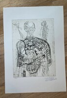 Ritkaság! Hincz Gyula: Figura (Béke) – Egyedi dedikációval