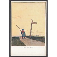 Ausztria,Csak várj szerb! - Propaganda képeslap 1915