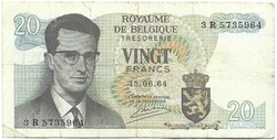 20 frank francs 1964 Emiel Kestens Belgium 2.