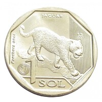 Peru,1 sol 2018 - Veszélyeztetett állatvilág - Jaguár aUNC+ nikkel