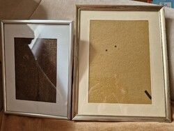 Elegáns képkeretek jó állapotban (Arany fém 24x30 és Ezüst műanyag 19x25)
