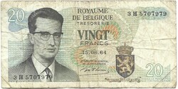 20 frank francs 1964 Marcel d'Haeze Belgium 2.