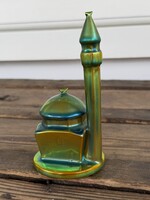 Zsolnay eozin mecset / minaret és dzsámi 13,5cm