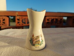 Aquincum porcelán Hévíz mini emlék váza porcelán