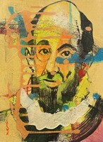 Szőke Péter Jakab festménye: "El Greco", 2019, 40x30 cm, olaj, vászon