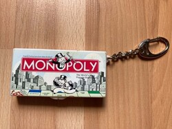 Monopoly mini társasjáték -  kulcstartó