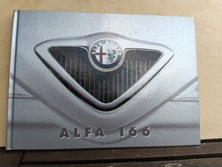 Alfa Romeo 166 gyári bemutató brossúra, exkluzív prospektus (1998)