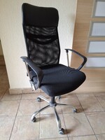 Sigma H-8117CRGS fekete főnöki fotel gurulós irodaszék