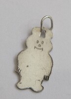 Ezüst medve , maci , medál , zsuzsu 1,1 x 2 cm